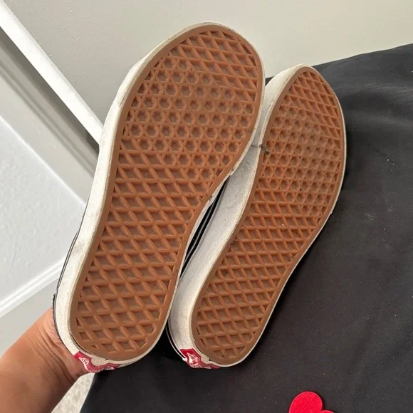 Vans Women's Black and White High-Top Sneakers - Picture 6 of 8